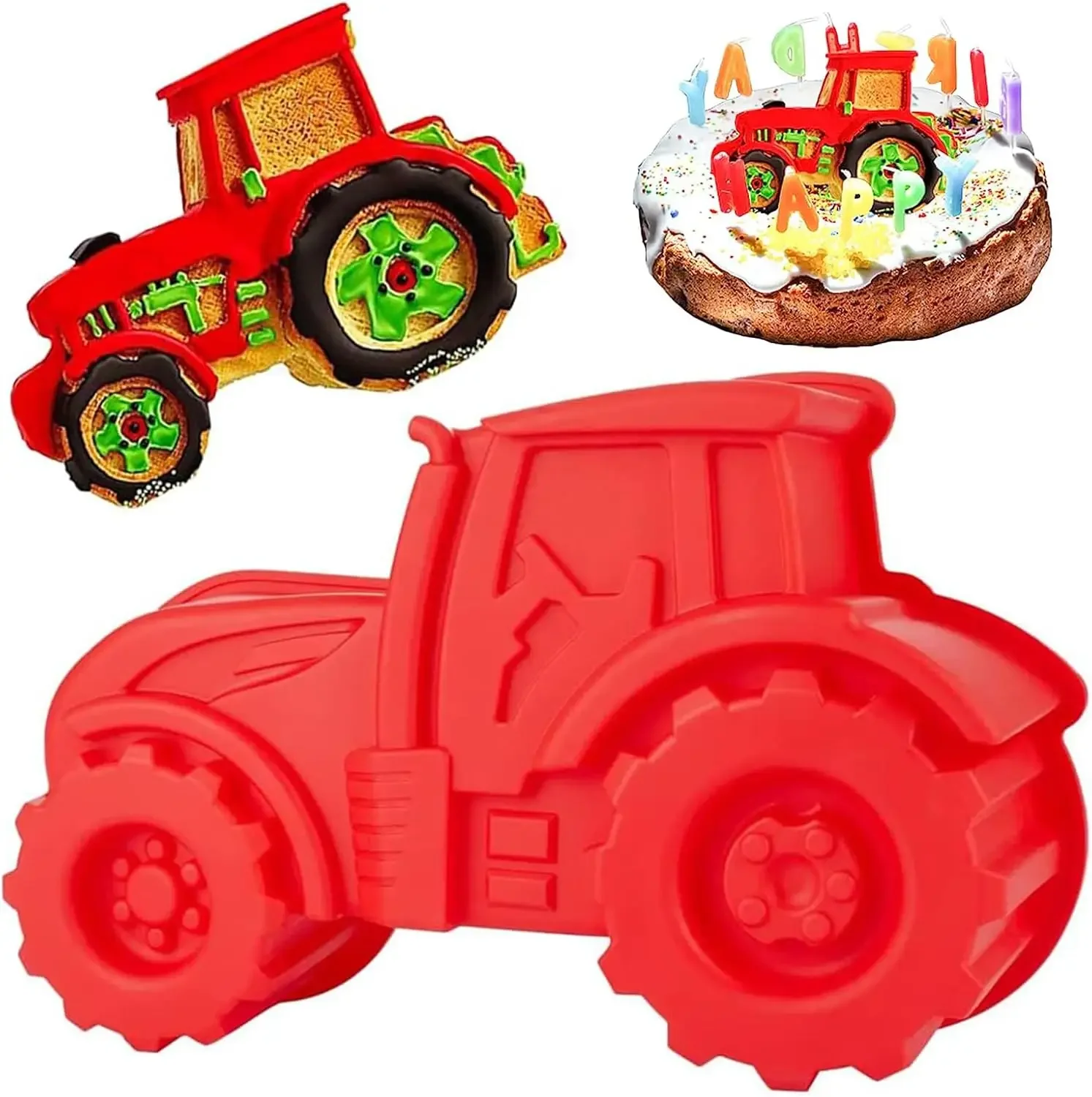 Tractor Implement - 3D 트랙터 실리콘 베이킹 몰드, DIY