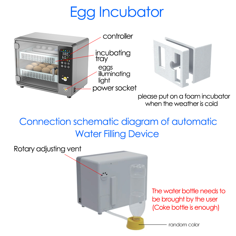 24개 계란 완전 자동 회전식 부화기 터치 온도 조절  - Quail Egg Incubator 리뷰 및 가격